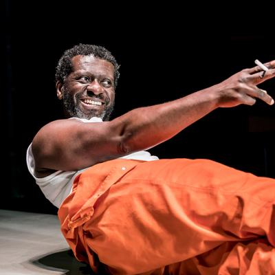 Oberon K. A. Adjepong in Jesus Hopped the ‘A’ Train at the Young Vic. Photo by Johan Persson