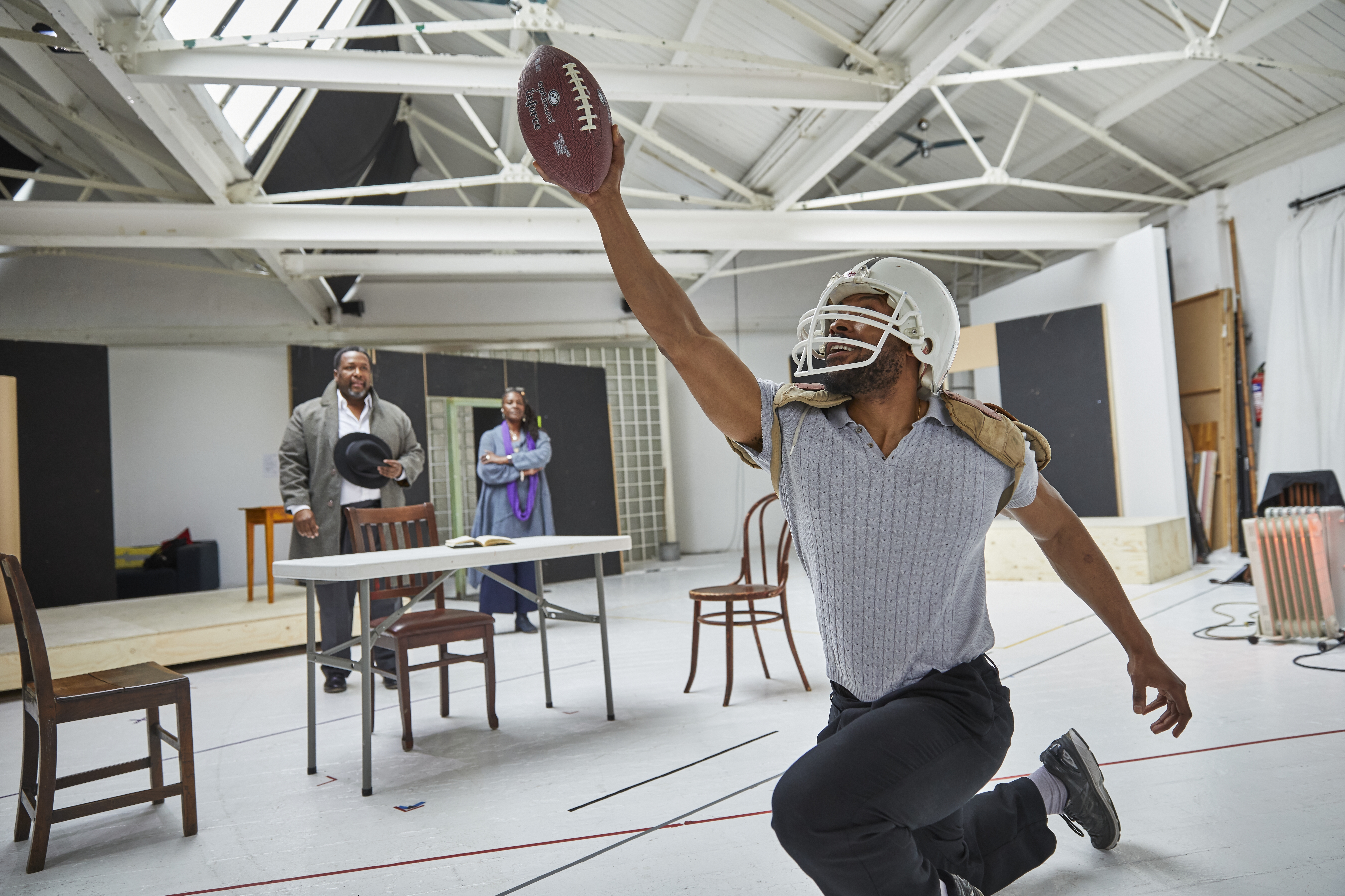 Young Vic</p>
<p>DEATH OF A SALESMAN<br />
Rehearsals