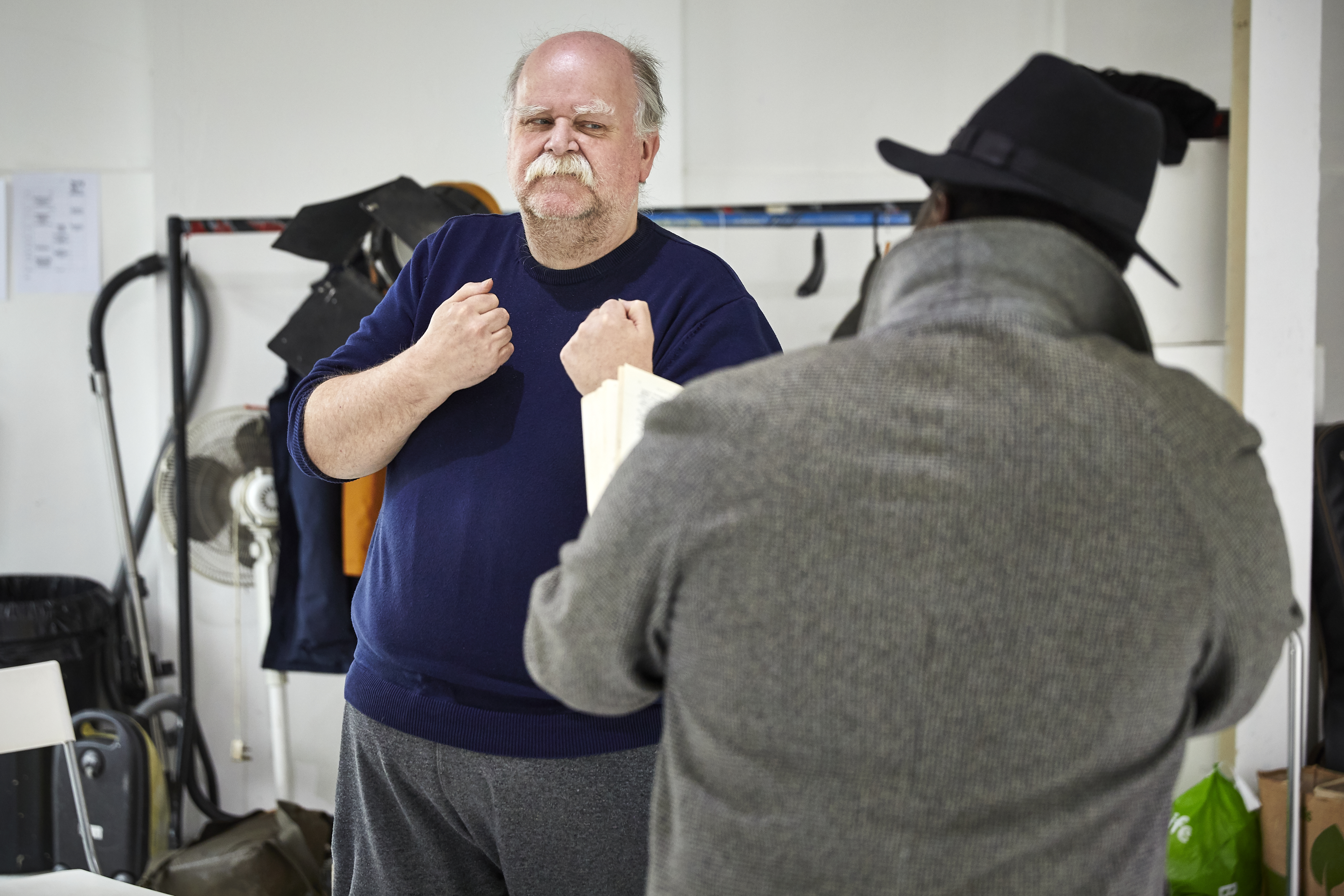 Young Vic</p>
<p>DEATH OF A SALESMAN<br />
Rehearsals