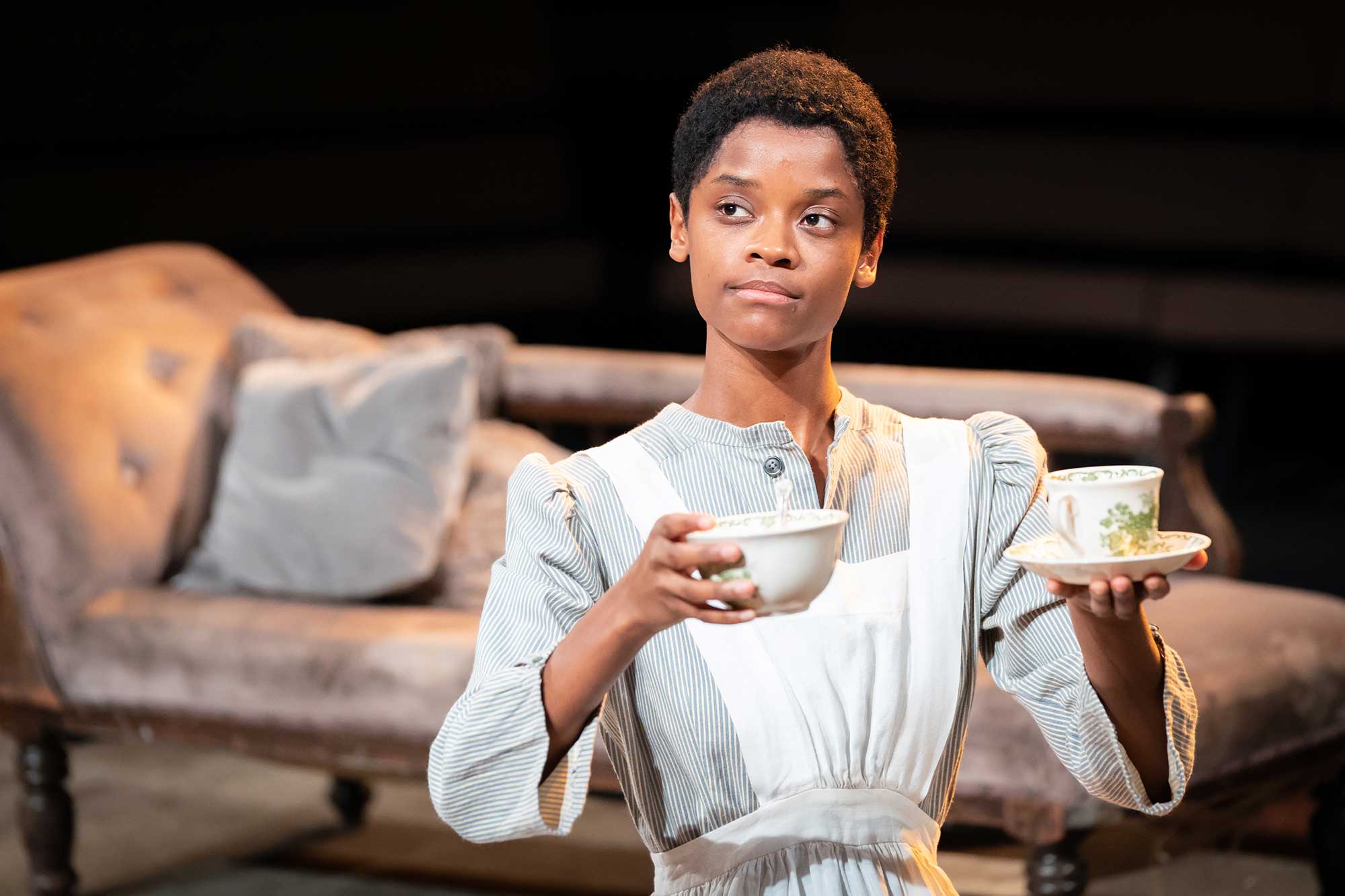 Letitia Wright in The Convert. Photography by Marc Brenner