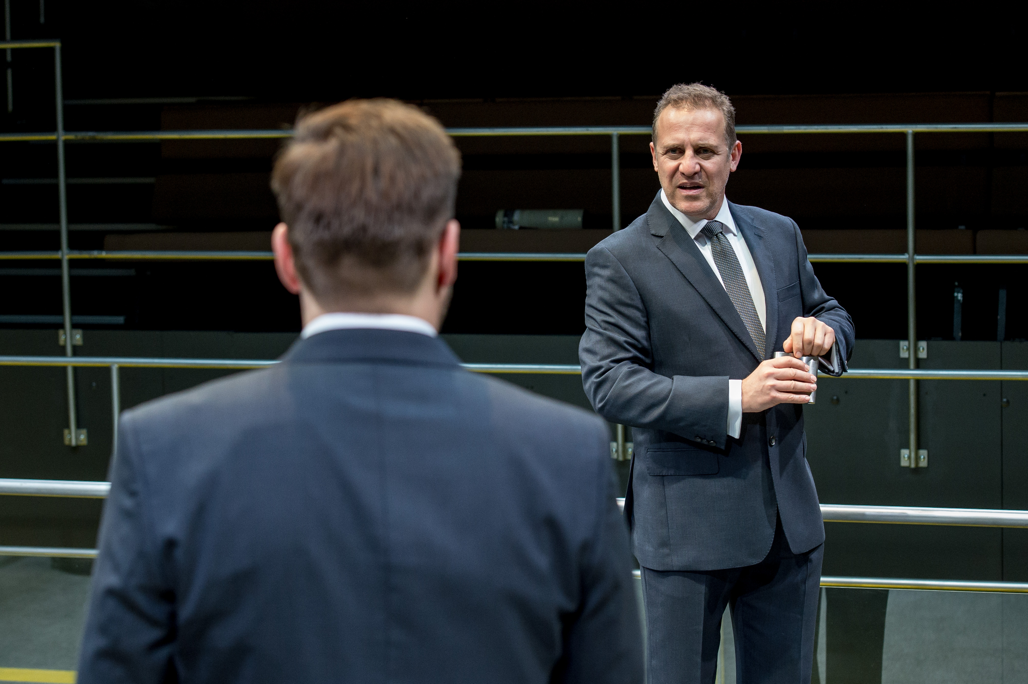 Nigel Lindsay in Bull at the Young Vic. Photo by Manuel Harlan.