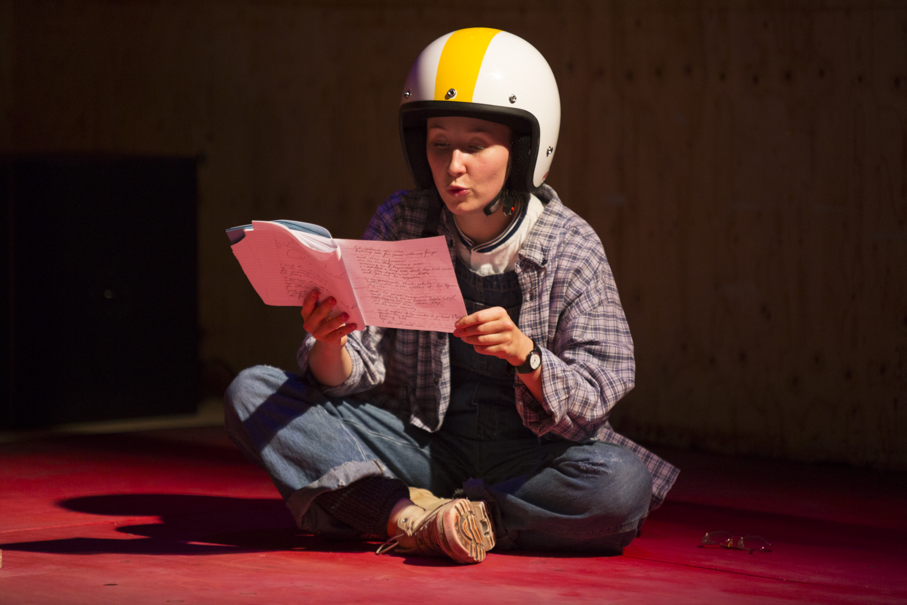 Erin Doherty in My Name is Rachel Corrie at the Young Vic. Photo by Ellie Kurrtz (6).JPG