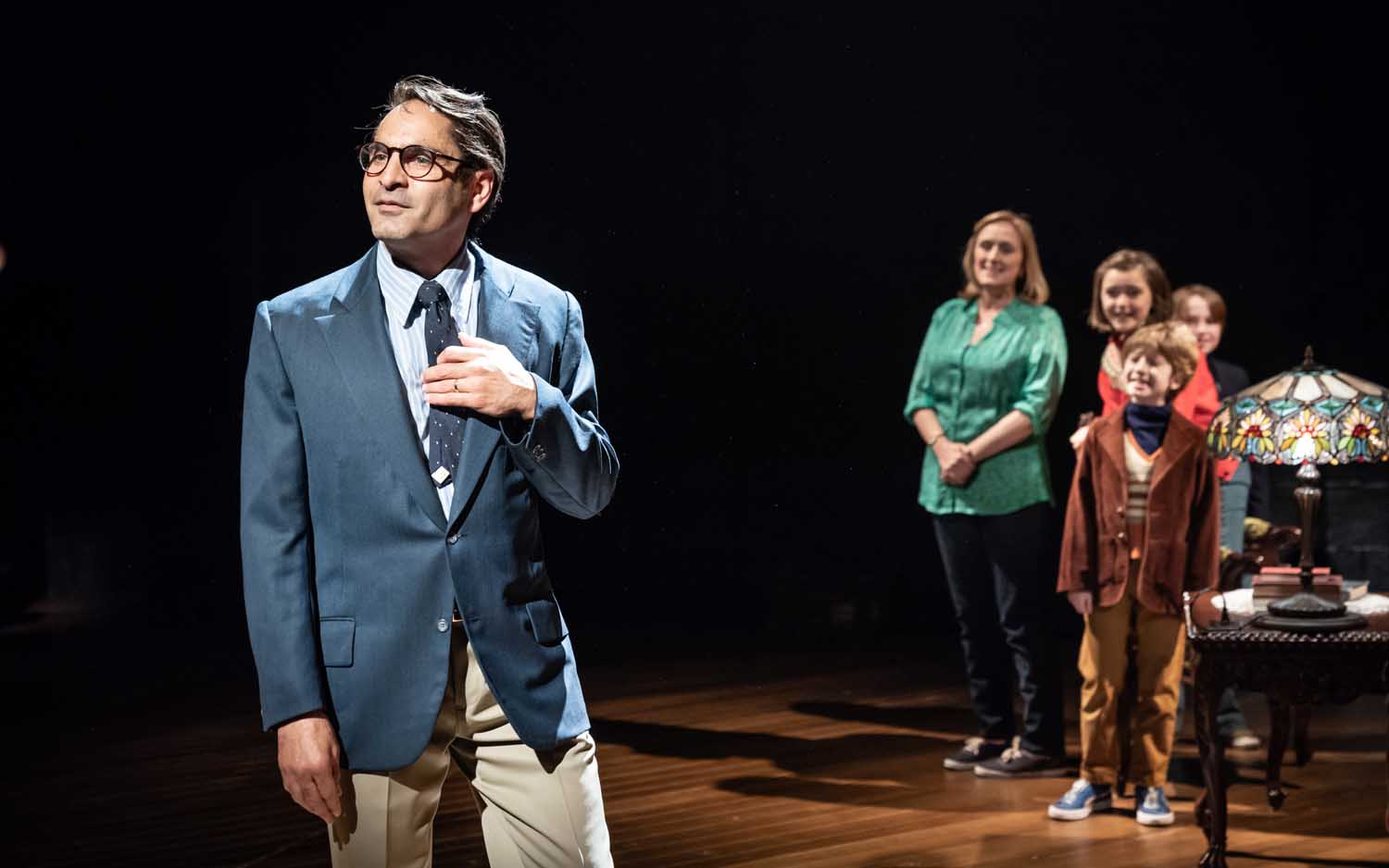 Zubin Varla in Fun Home at the Young Vic. Photo by Marc Brenner