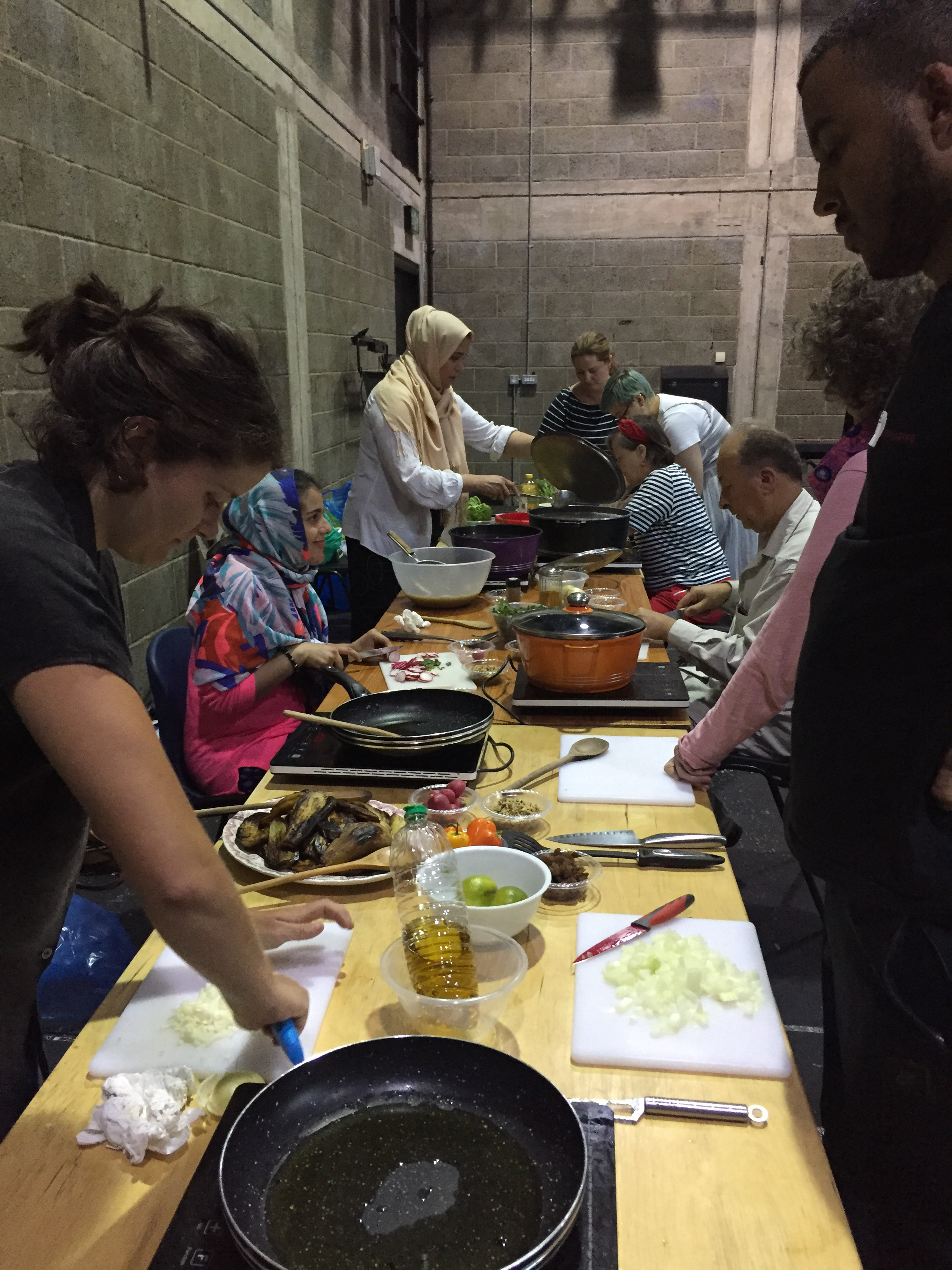 Chefs from Migrateful teach locals Iranian cookery skills