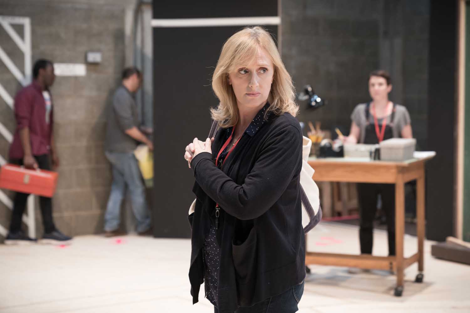 Jenna Russell in rehearsal for Fun Home at the Young Vic. Photo by Marc Brenner (2)