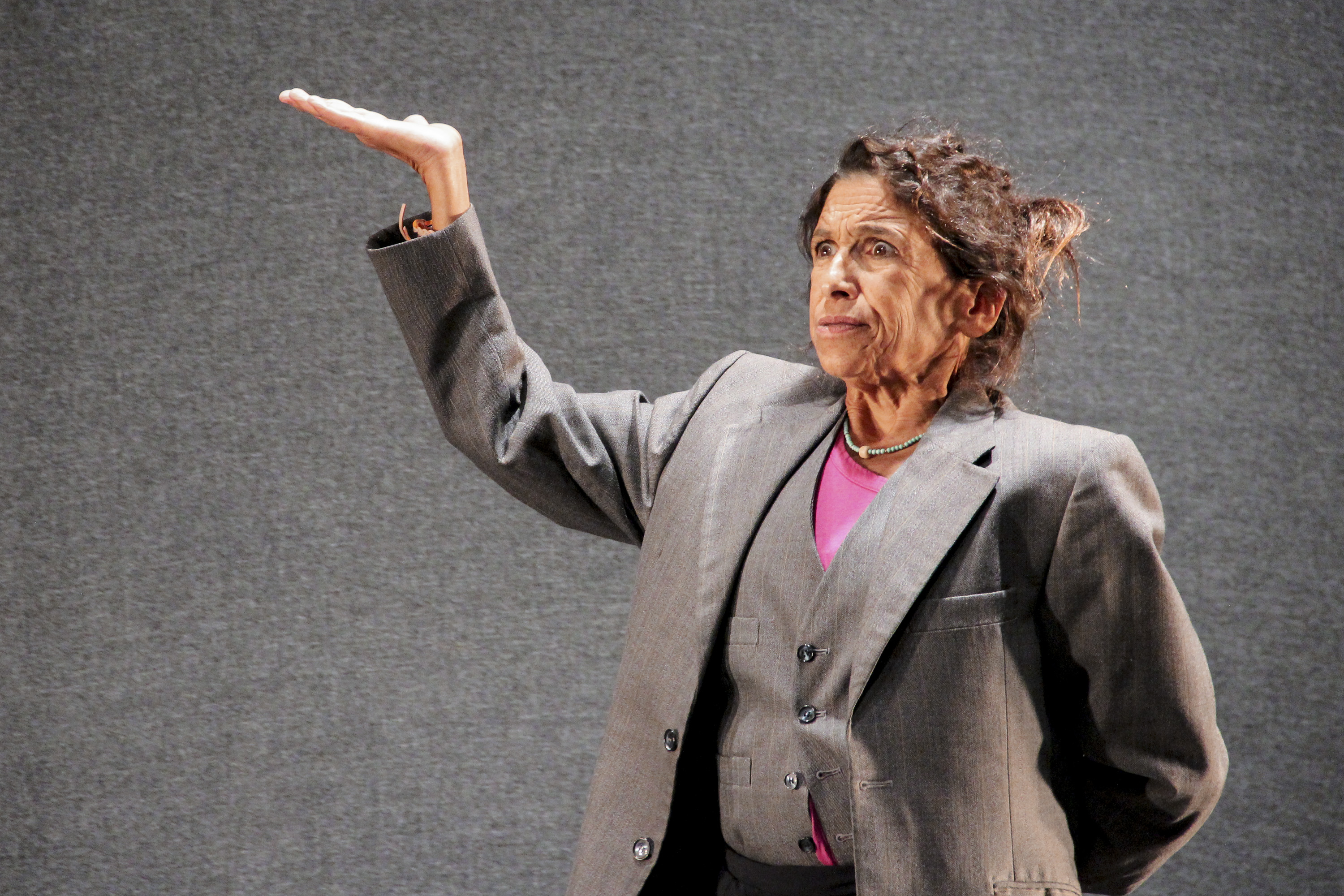 Kathryn Hunter in rehearsal for The Emperor ©  Sarah Leech, HOME Manchester-1