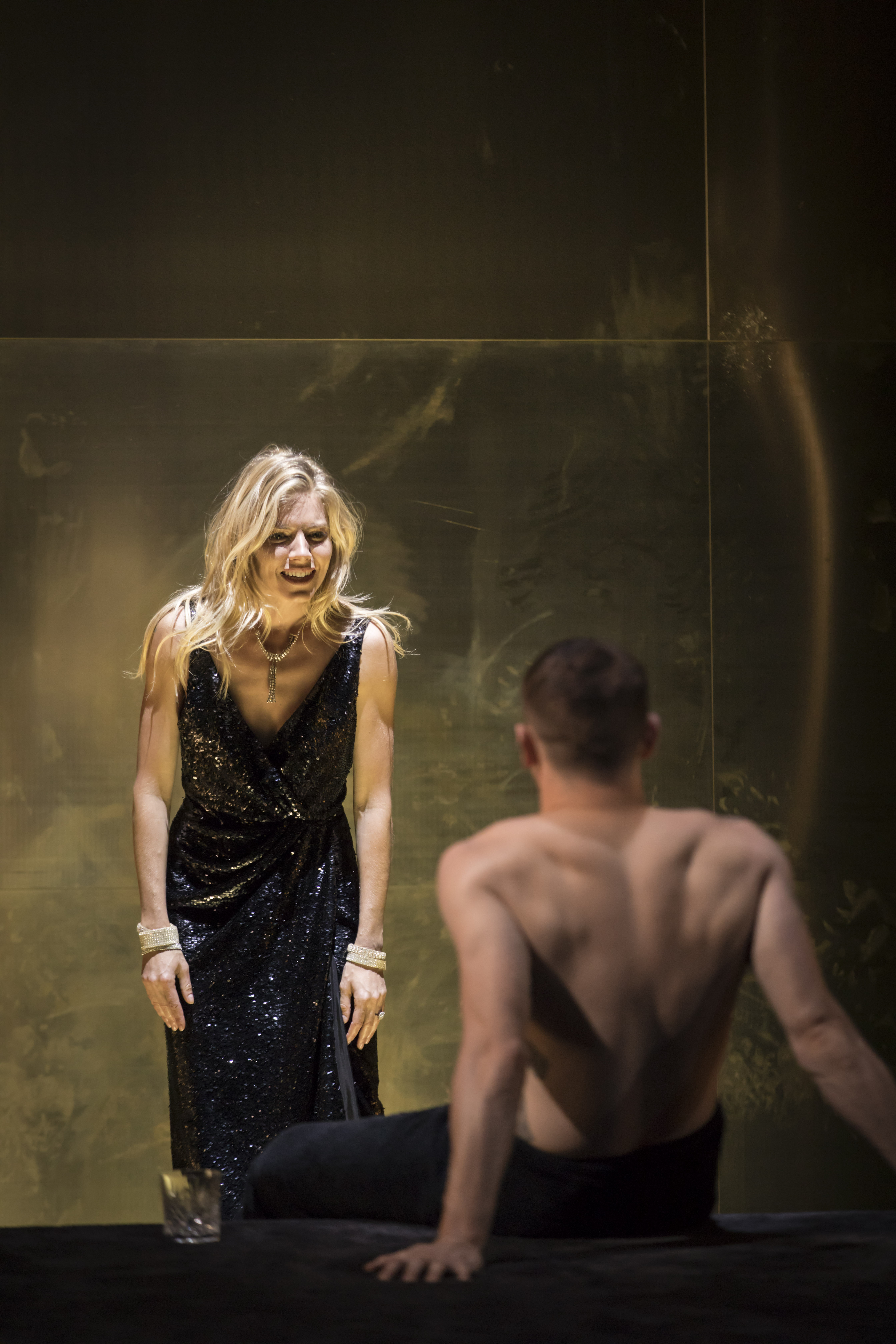 l-r Sienna Miller (Maggie) and Jack O'Connell (Brick) - Cat on a Hot Tin Roof - Photographer credit Johan Persson.jpg