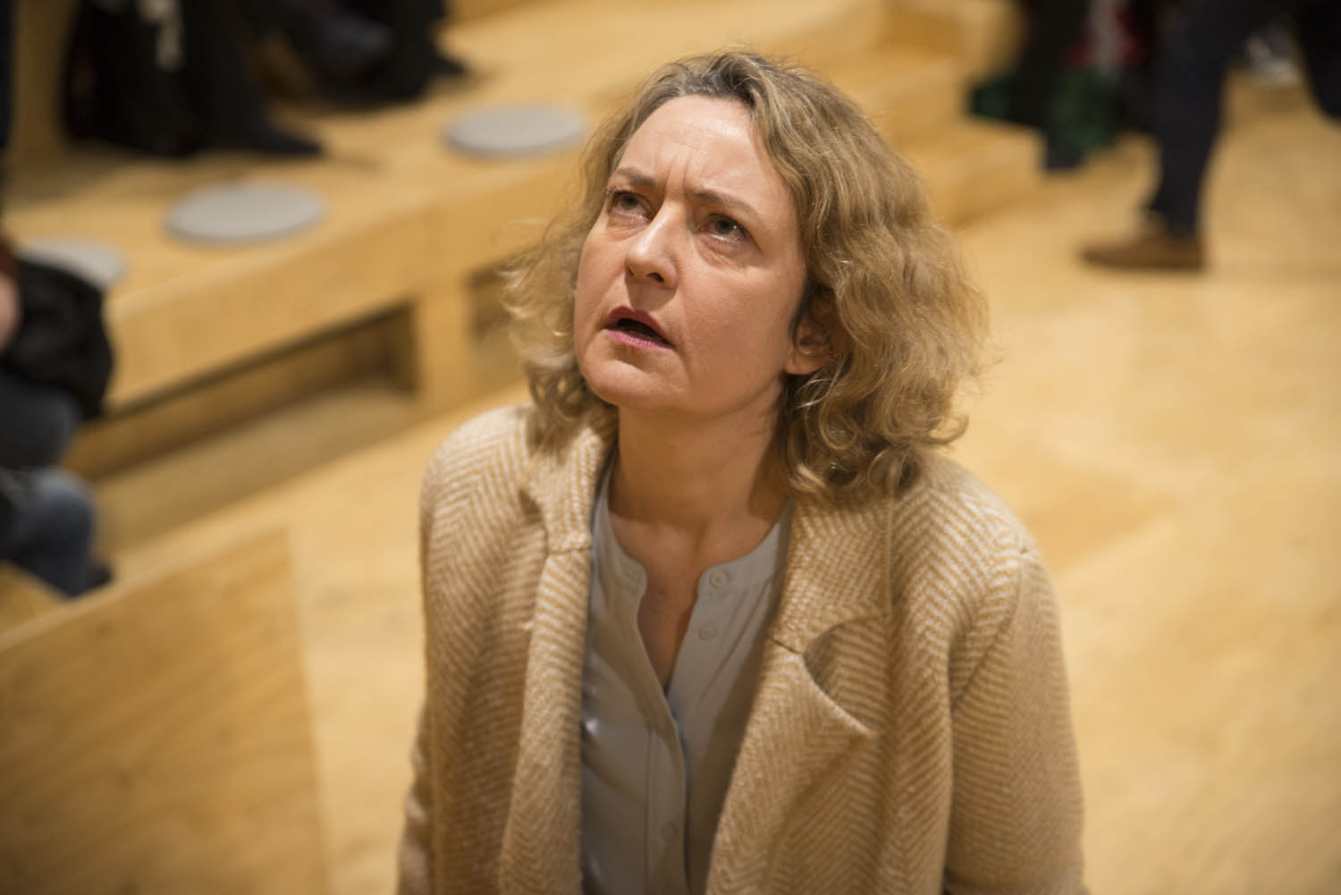 Lucy Briers in Wild East at the Young Vic. Photo by Gabriel Mokake.