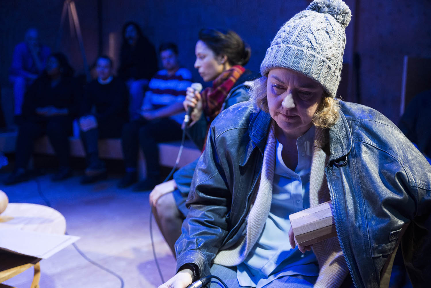 Kemi-Bo Jacobs & Lucy Briers in Wild East at the Young Vic. Photo by Gabriel Mokake.