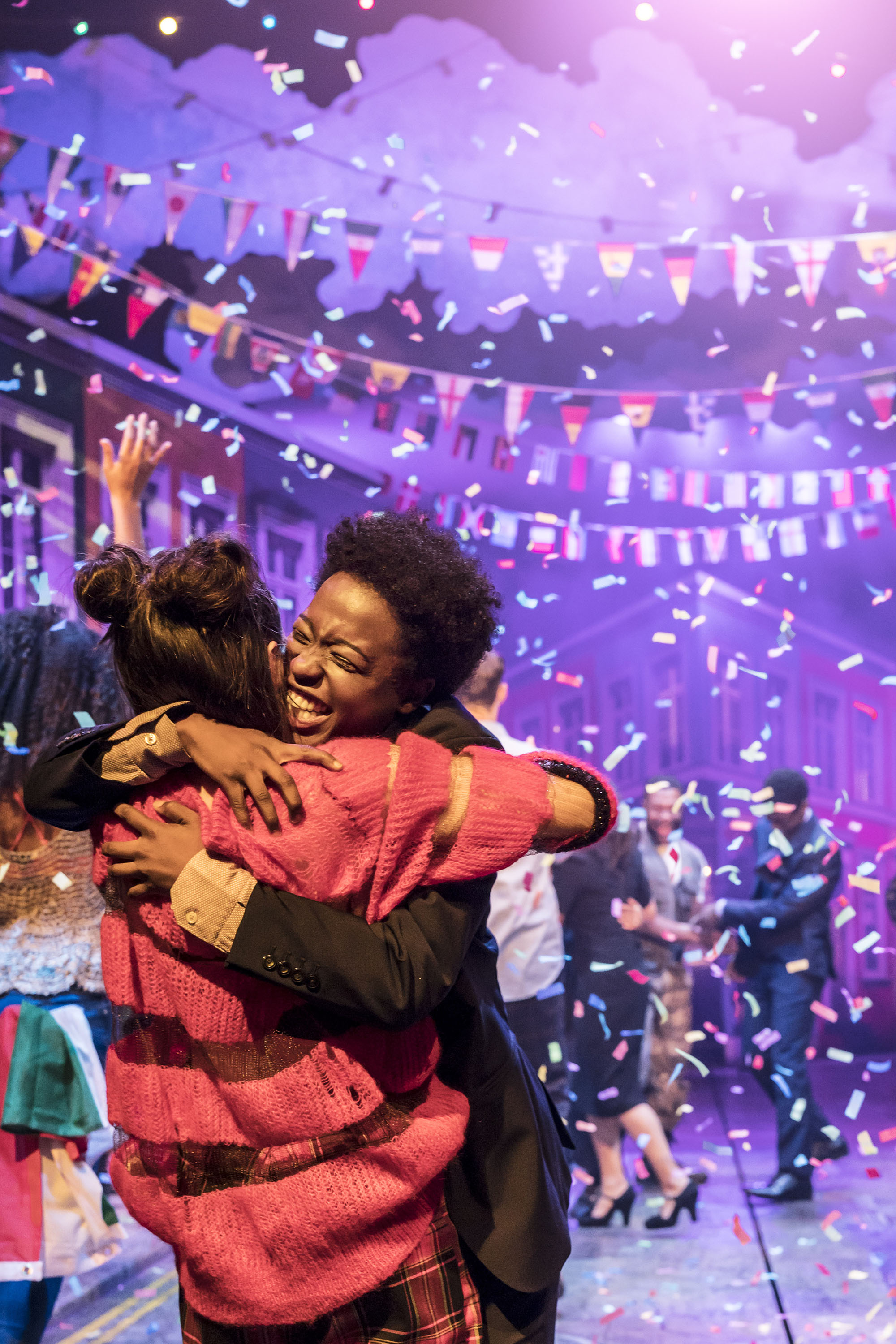 Gabrielle Brooks & Melissa Allan in Twelfth Night. Photography by Johan Persson