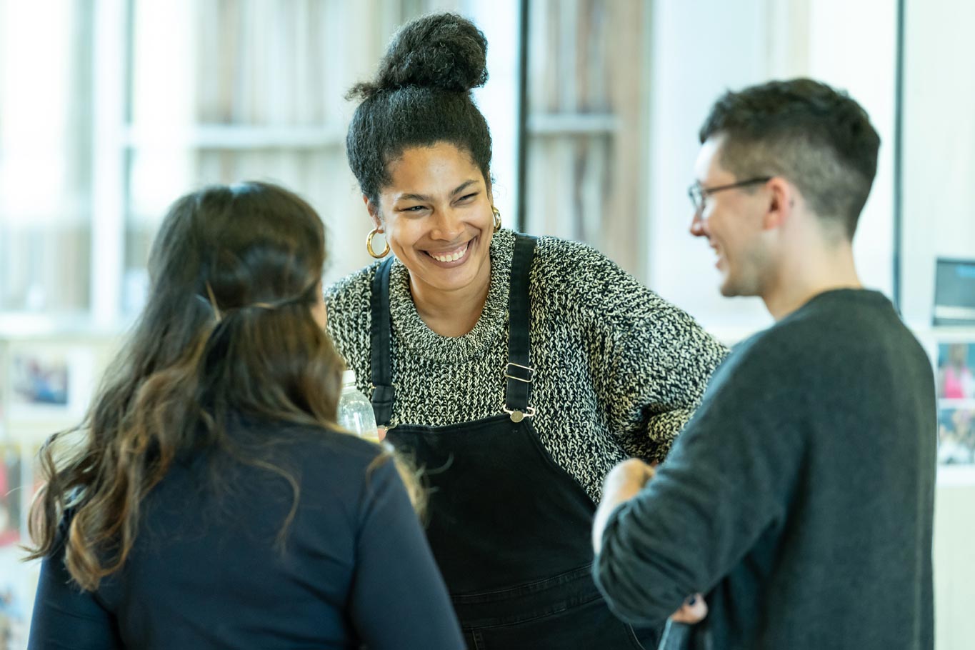 Jackie Sibblies Drury (playwright) in rehearsal for Fairview (c) Marc Brenner