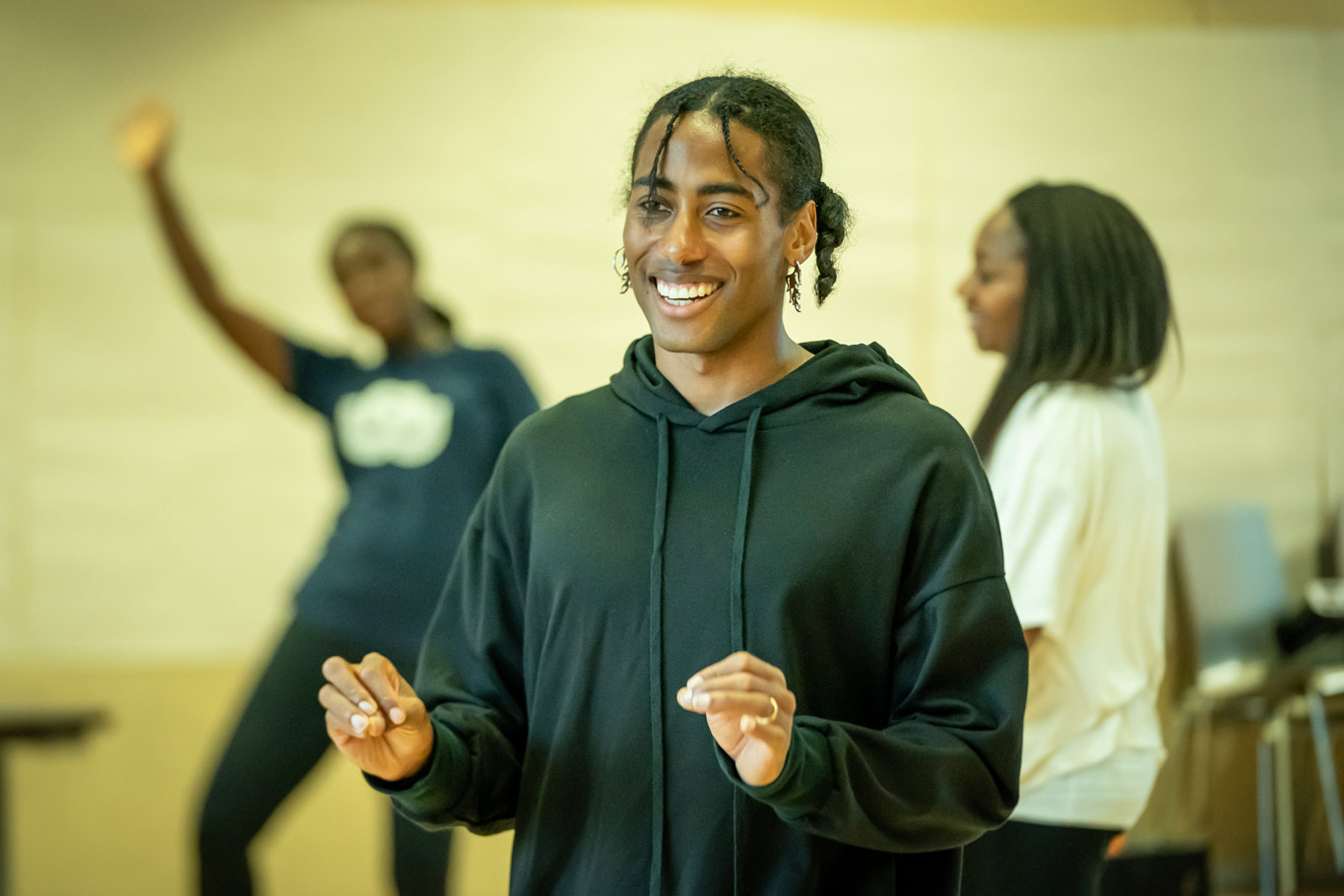 Malik Nashad Sharpe (choreographer) in rehearsal for Fairview (c) Marc Brenner