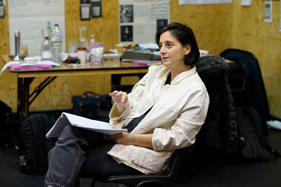 Sasha Milavic Davies in rehearsal for She Ventures and He Wins © Anthony Lee