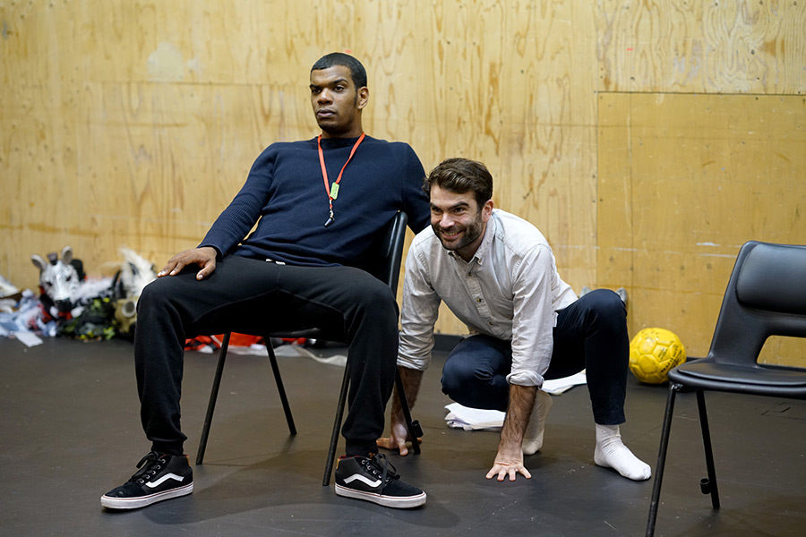 Caleb Roberts and Arthur Wilson in rehearsal for She Ventures and He Wins © Anthony Lee