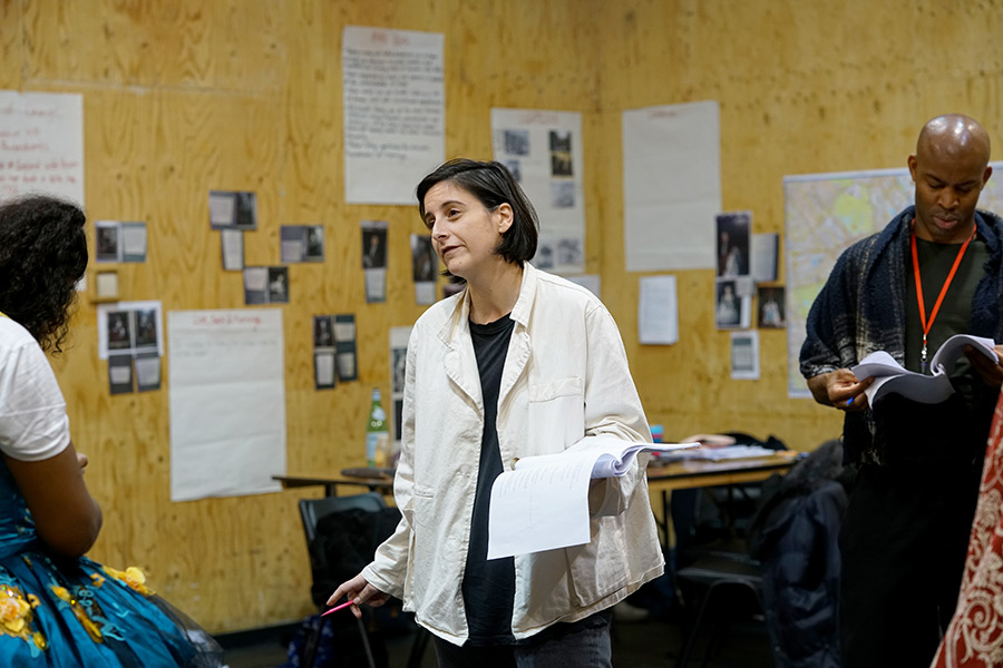 Sasha Milavic Davies in rehearsal for She Ventures and He Wins © Anthony Lee