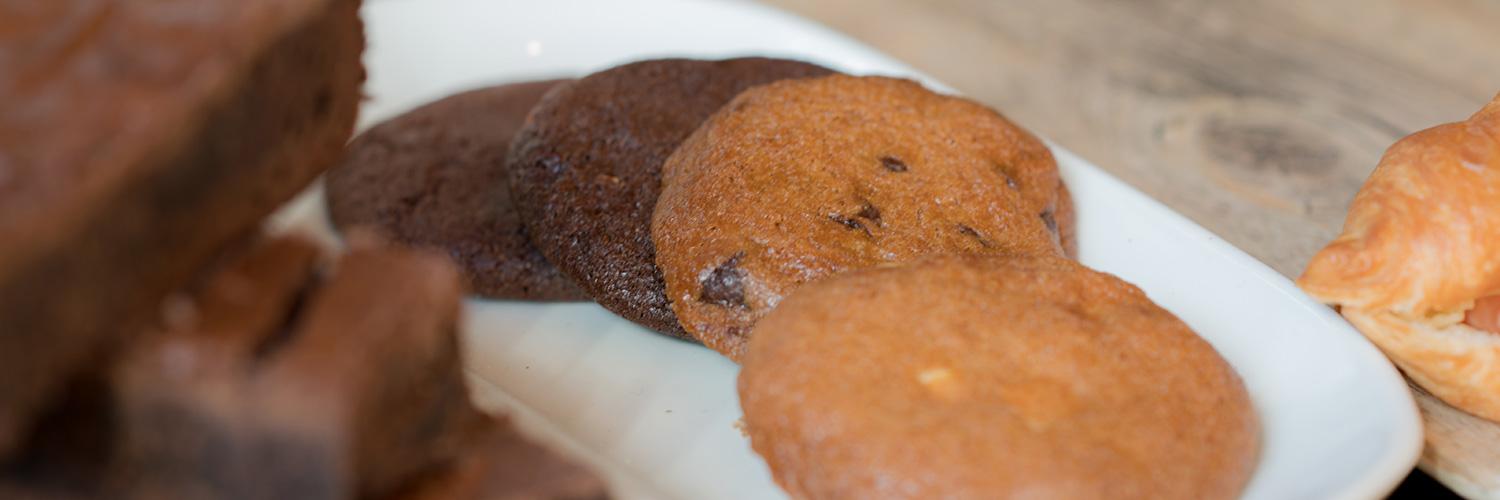 A photo of a plate of cookies from The Cut Bar. Whilst this page explains the use of digital cookies stored on devices when browsing the web, these cookies are certainly more photogenic.