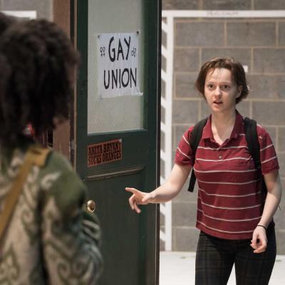 Eleanor Kane in rehearsal for Fun Home at the Young Vic. Photo by Marc Brenner