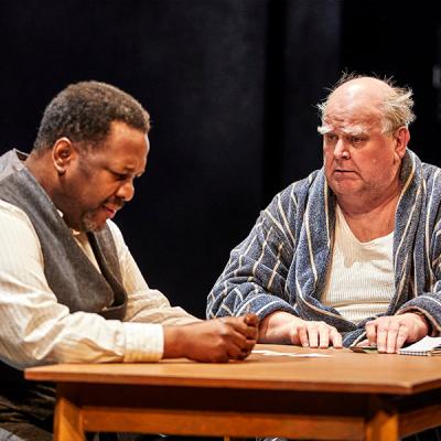 Wendell Pierce and Trevor Cooper. Death of a Salesman (c) Brinkhoff Mogenburg