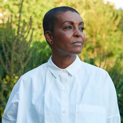 A headshot of Adjoa Andoh