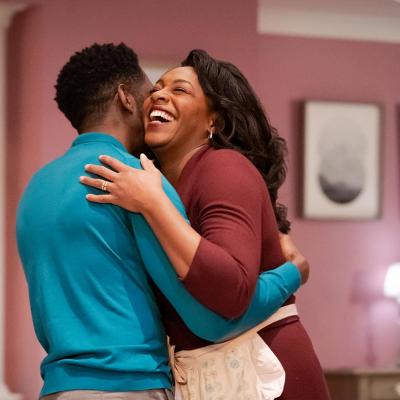 Rhashan Stone and Nicola Hughes in Fairview at the Young Vic. Photo by Marc Brenner.