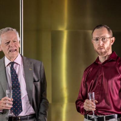 Left-to-right Michael J. Shannon (Reverend) and Richard Hansel (Doctor) in Cat on a Hot Tin Roof © Johan Persson