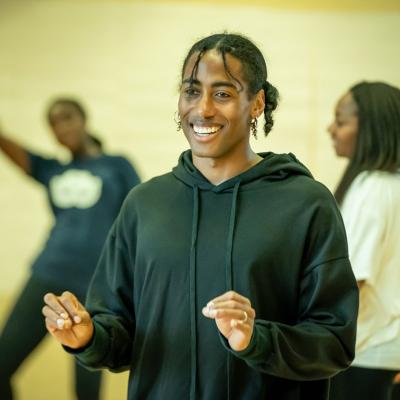 Malik Nashad Sharpe (choreographer) in rehearsal for Fairview © Marc Brenner