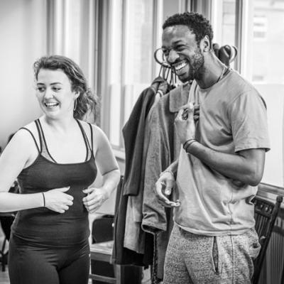 Anna Russell-Martin and Zephryn Taitte in Nora: A Doll's House in rehearsal (c) Marc Brenner