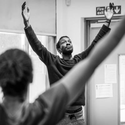 Zephryn Taitte in Nora: A Doll's House in rehearsal (c) Marc Brenner