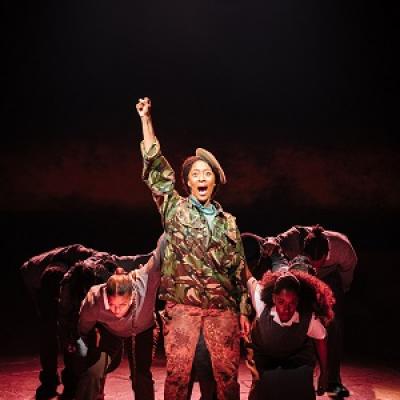 Danielle Fiamanya and the cast of Mandela at Young Vic (c) Helen Murray