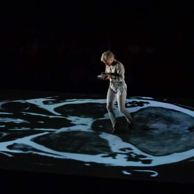 Juliet Stevenson in Wings at the Young Vic. Credit Leon Puplett