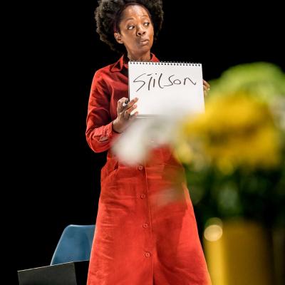 Lorna Brown in Wings at the Young Vic. Credit Johan Persson