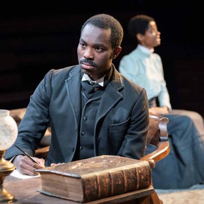 Paapa Essiedu & Letitia Wright in The Convert at the Young Vic. Photo by Marc Brenner.