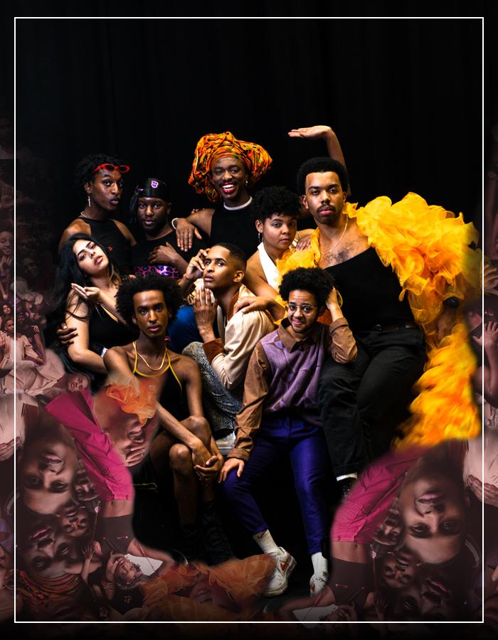 Sundown Kiki Reloaded. From 31th July to 11th August. A group of young people pose playfully towards the camera