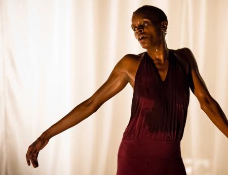 Okwui Okpokwasili in Bronx Gothic. Photo by Ian Douglas